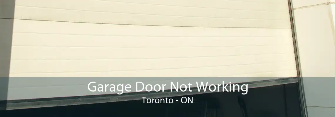 Garage Door Not Working Toronto - ON